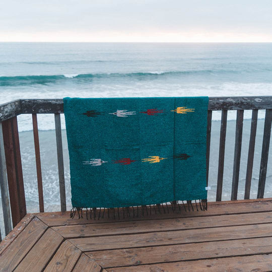 Turquoise Green Baja Thunderbird Blanket - One Revolver Surfboards