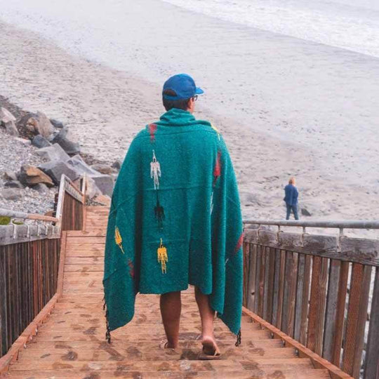 Turquoise Green Baja Thunderbird Blanket - One Revolver Surfboards