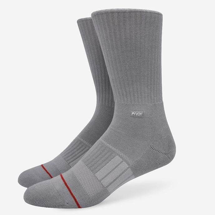 Pyvot Gogh Crew Socks - Grey - One Revolver Surfboards