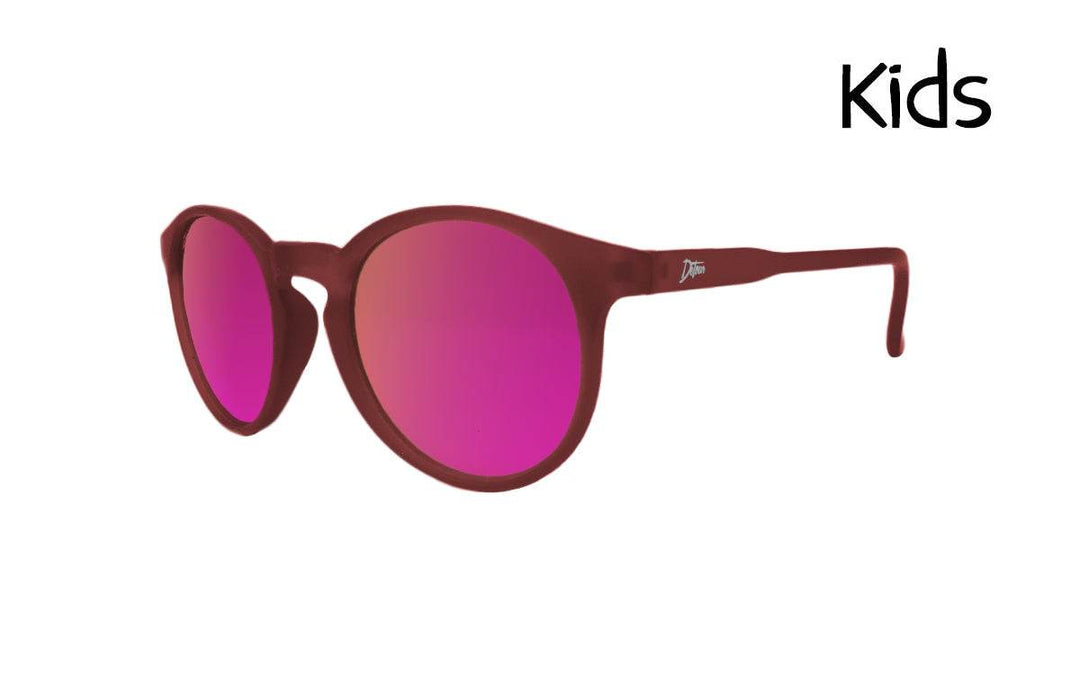 Guppy Kids Frosted Burgundy- Pink Lens - One Revolver Surfboards