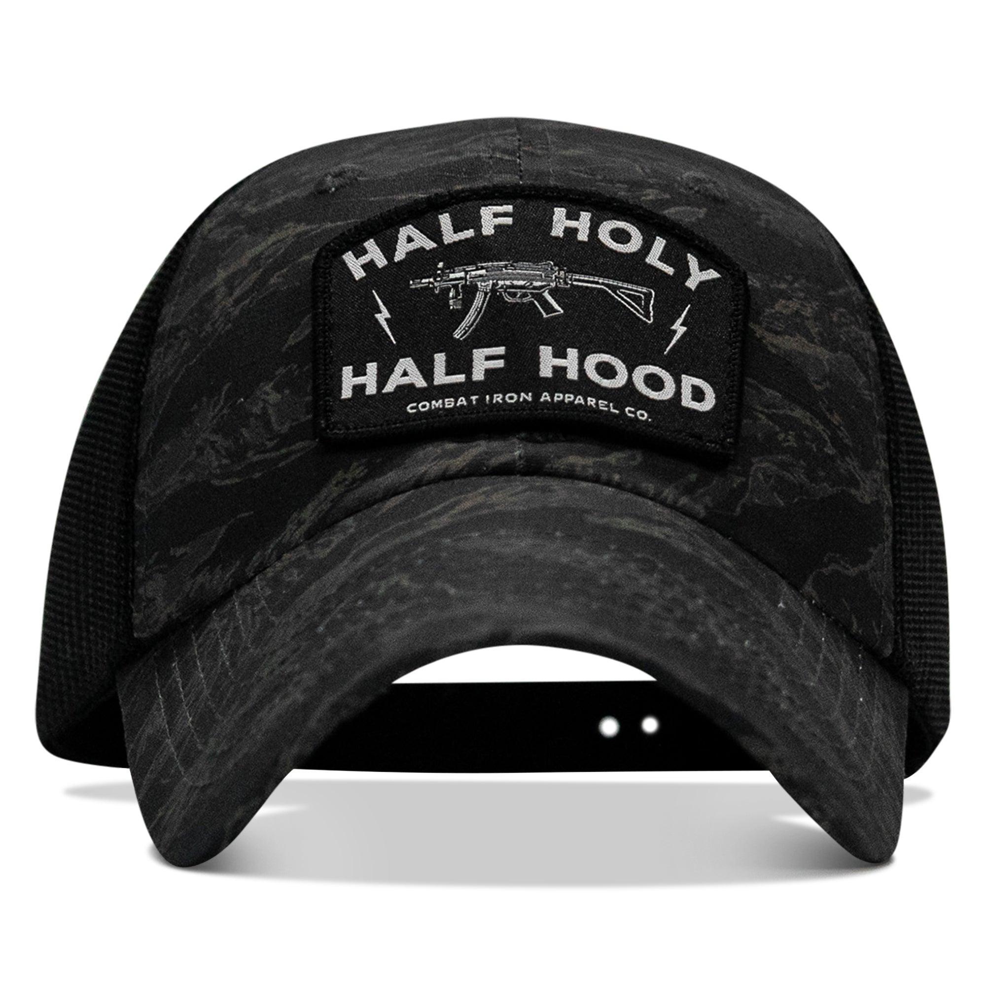 One Revolver Surfboards - Half Holy. Half Hood Patch. Tactical Ripstop Mesh Snapback Hat HEADWEAR