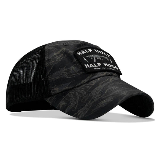One Revolver Surfboards - Half Holy. Half Hood Patch. Tactical Ripstop Mesh Snapback Hat HEADWEAR