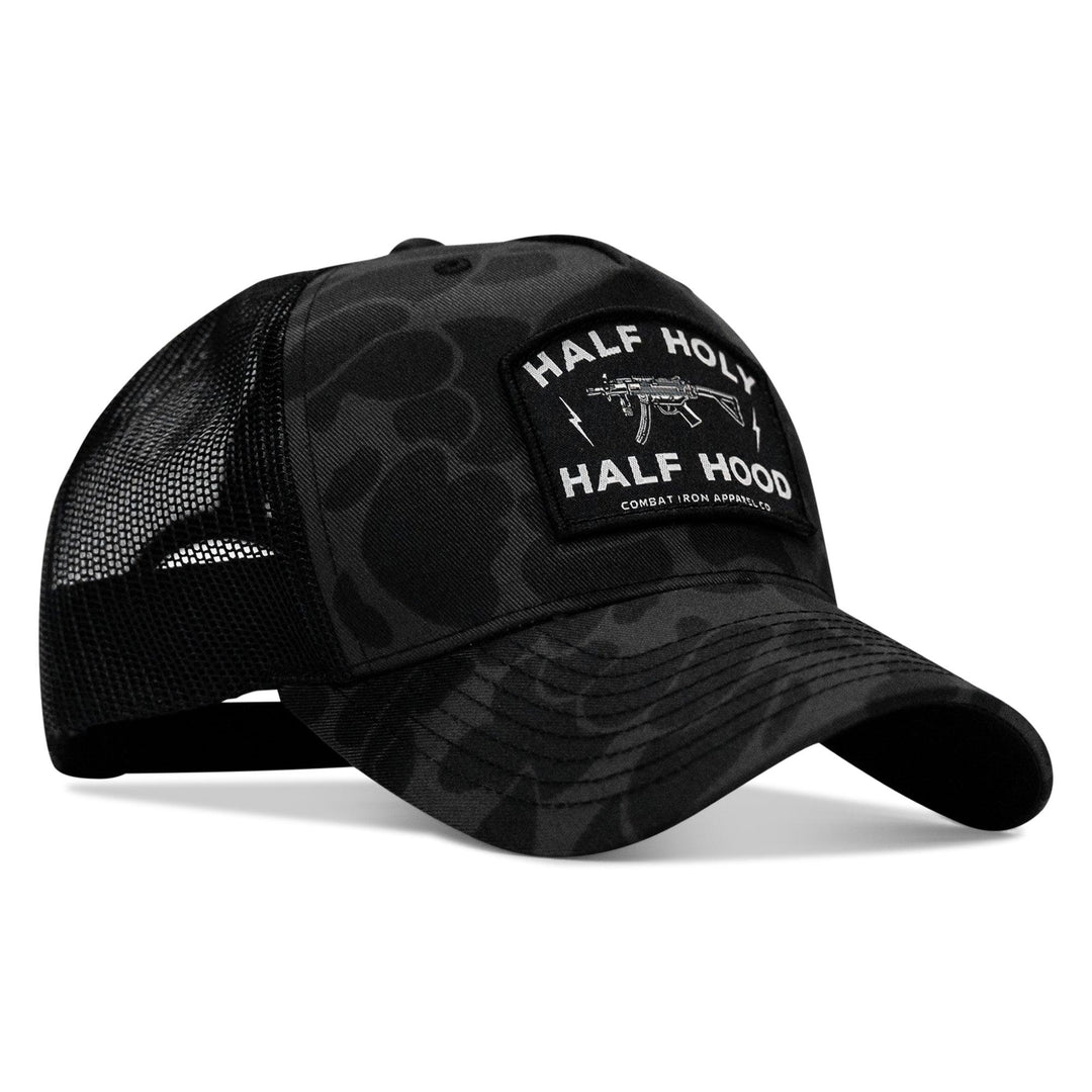 One Revolver Surfboards - Half Holy. Half Hood. Patch Snapback Hat HEADWEAR