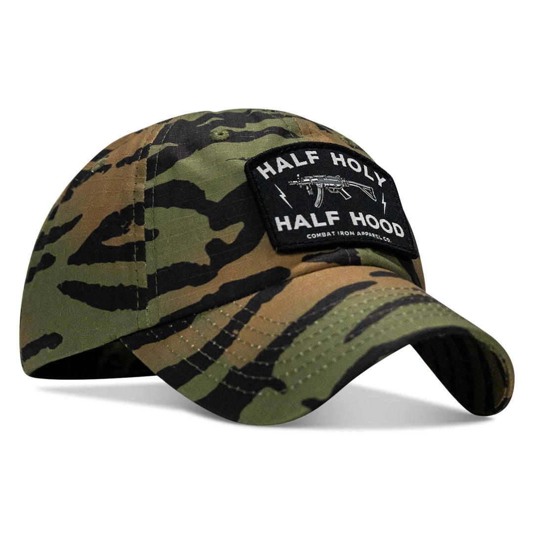 One Revolver Surfboards - Half Holy. Half Hood Patch. Tactical Ripstop Mesh Snapback Hat HEADWEAR