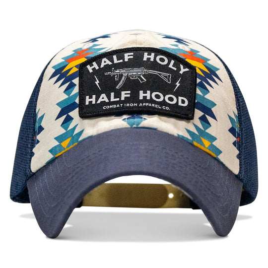 One Revolver Surfboards - Half Holy. Half Hood Patch. Tactical Ripstop Mesh Snapback Hat HEADWEAR