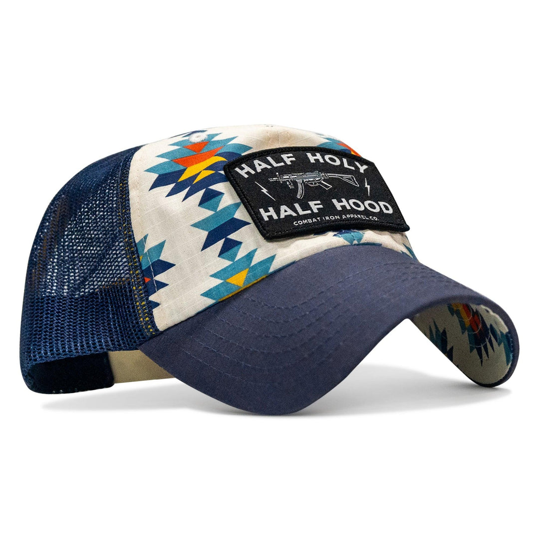 One Revolver Surfboards - Half Holy. Half Hood Patch. Tactical Ripstop Mesh Snapback Hat HEADWEAR