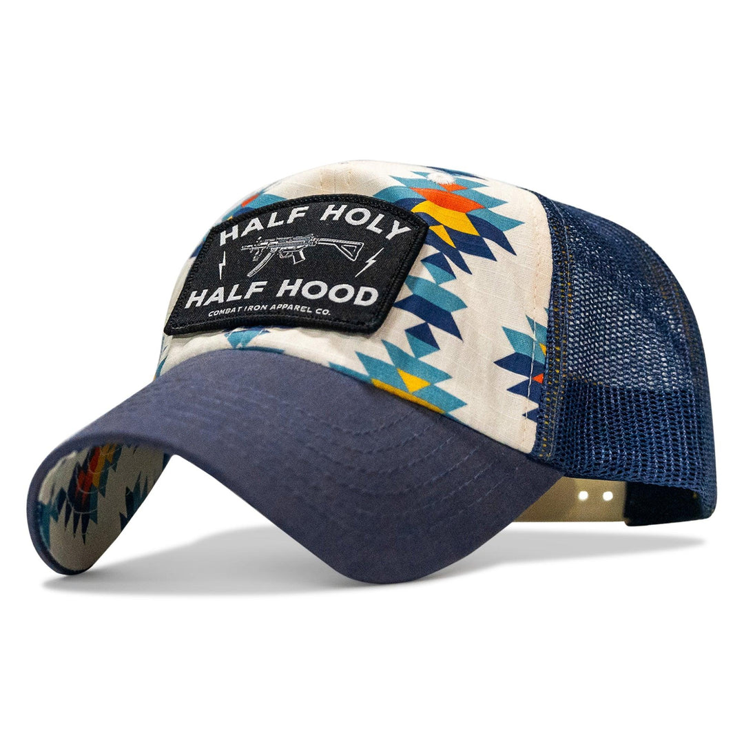 One Revolver Surfboards - Half Holy. Half Hood Patch. Tactical Ripstop Mesh Snapback Hat HEADWEAR
