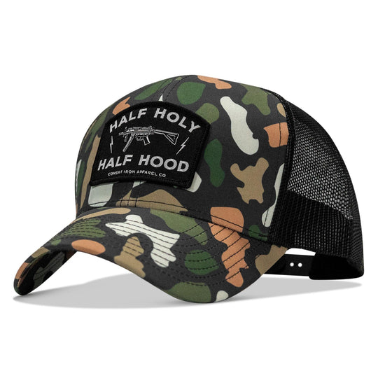 One Revolver Surfboards - Half Holy. Half Hood. Patch Snapback Hat HEADWEAR