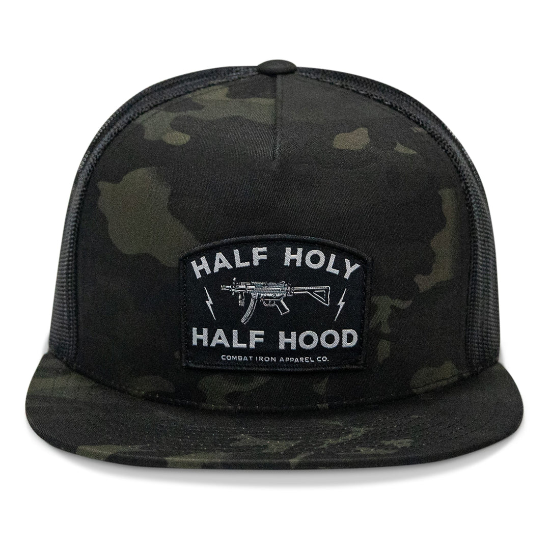 Half Holy. Half Hood. Flatbill Hat