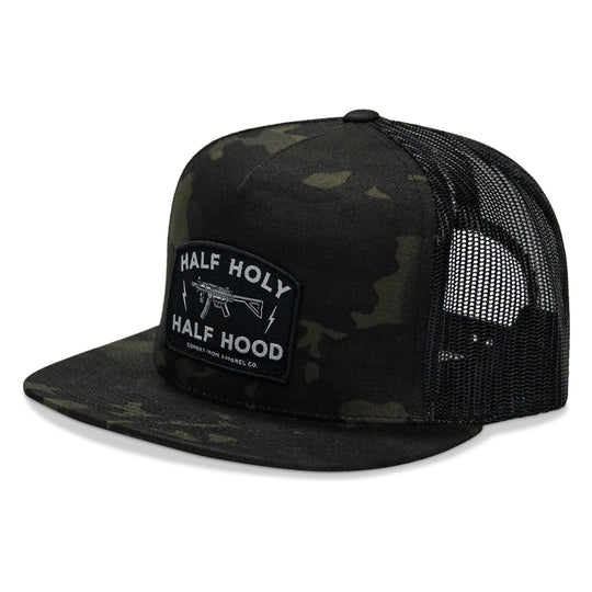 Half Holy. Half Hood. Flatbill Hat