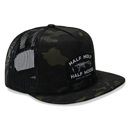 Half Holy. Half Hood. Flatbill Hat