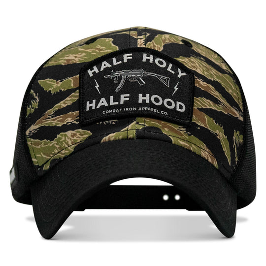 One Revolver Surfboards - Half Holy. Half Hood Patch Original Ripstop Snapback Hat HEADWEAR