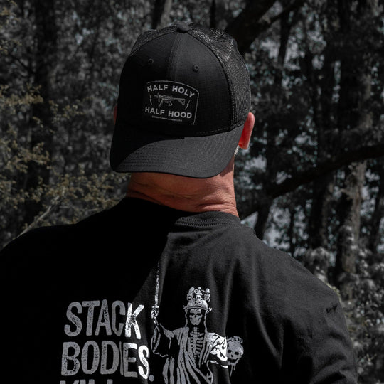 One Revolver Surfboards - Half Holy. Half Hood Patch Original Ripstop Snapback Hat HEADWEAR