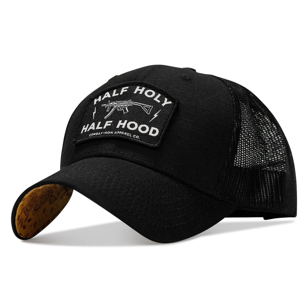 One Revolver Surfboards - Half Holy. Half Hood Patch Original Ripstop Snapback Hat HEADWEAR