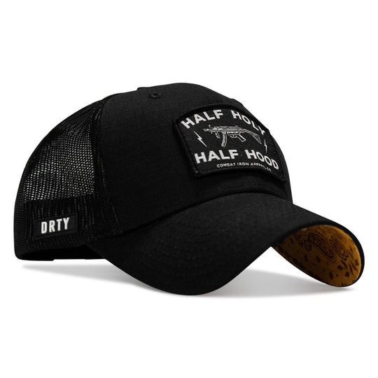 One Revolver Surfboards - Half Holy. Half Hood Patch Original Ripstop Snapback Hat HEADWEAR
