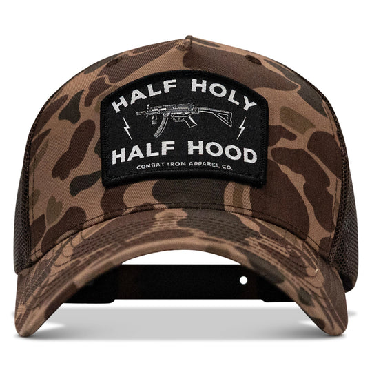 Half Holy. Half Hood. Patch Snapback Hat