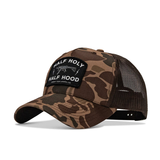 Half Holy. Half Hood. Patch Snapback Hat