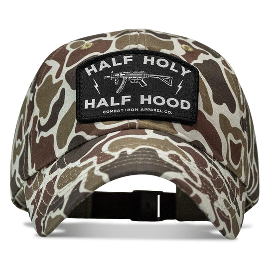 One Revolver Surfboards - Half Holy. Half Hood Patch. Tactical Ripstop Mesh Snapback Hat HEADWEAR