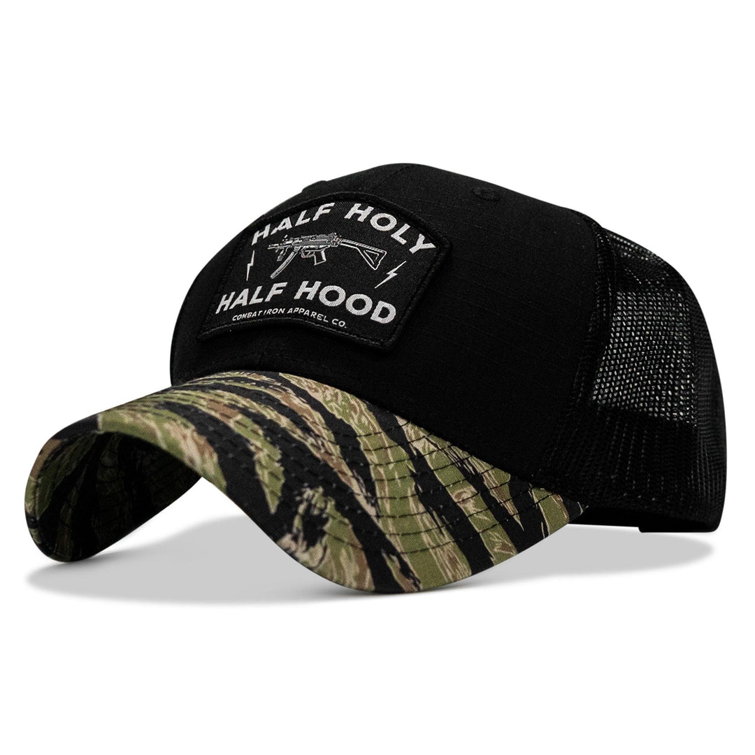 One Revolver Surfboards - Half Holy. Half Hood Patch Original Ripstop Snapback Hat HEADWEAR