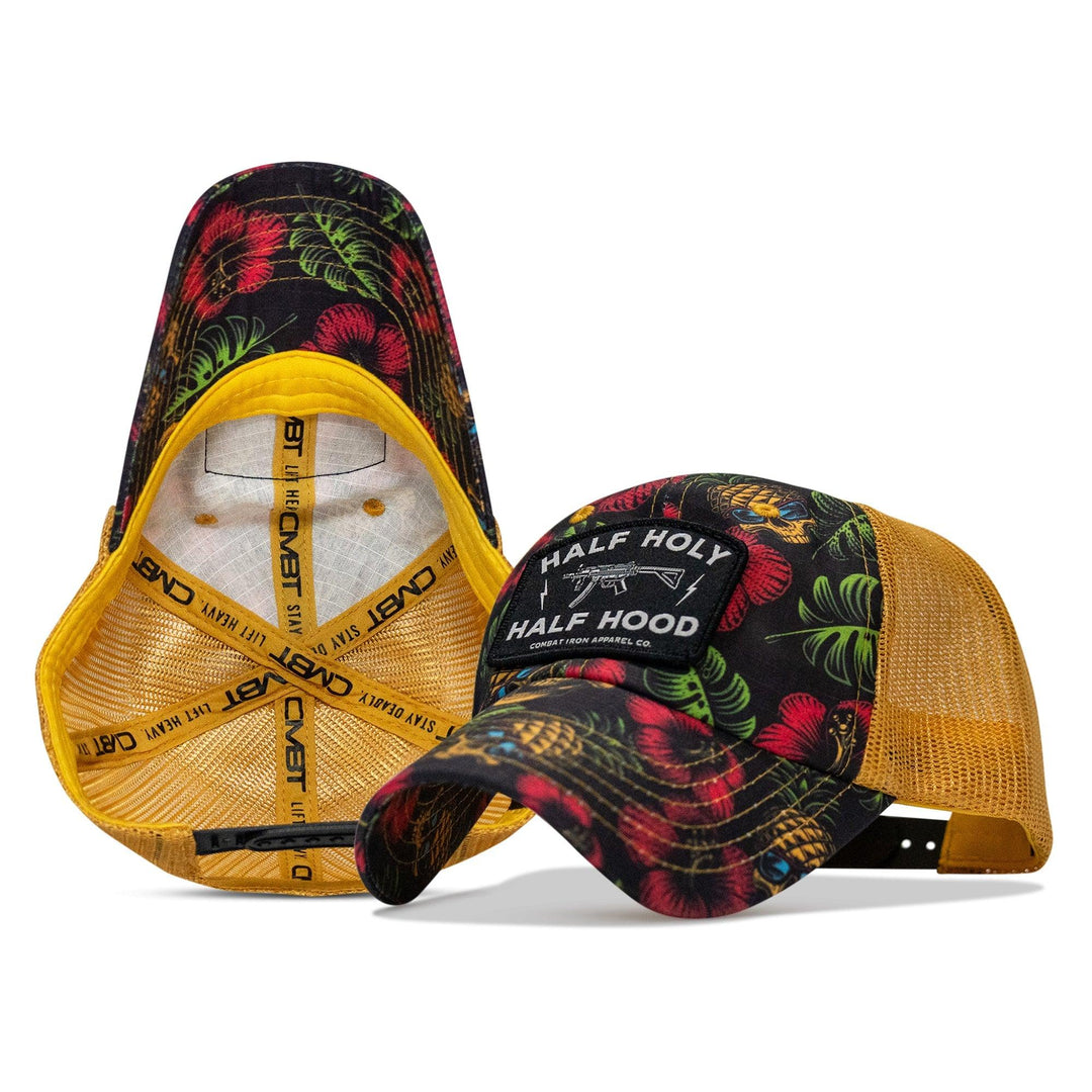 One Revolver Surfboards - Half Holy. Half Hood Patch. Tactical Ripstop Mesh Snapback Hat HEADWEAR