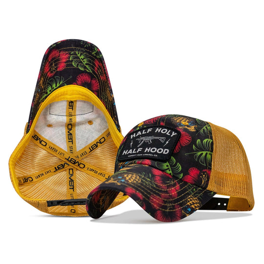 One Revolver Surfboards - Half Holy. Half Hood Patch. Tactical Ripstop Mesh Snapback Hat HEADWEAR
