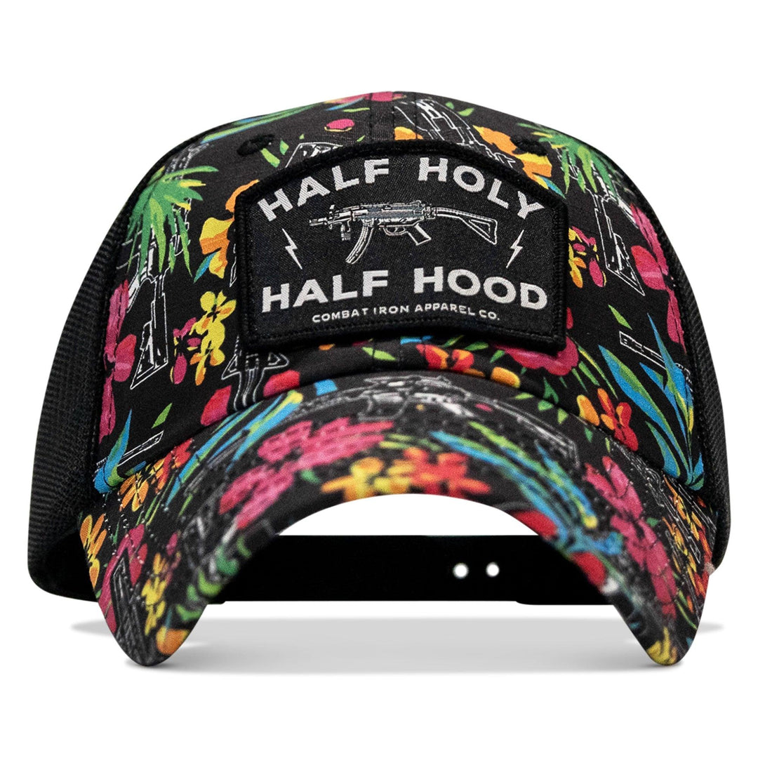 One Revolver Surfboards - Half Holy. Half Hood Patch. Tactical Ripstop Mesh Snapback Hat HEADWEAR