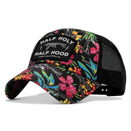 One Revolver Surfboards - Half Holy. Half Hood Patch. Tactical Ripstop Mesh Snapback Hat HEADWEAR