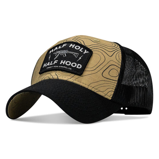 One Revolver Surfboards - Half Holy. Half Hood Patch Original Ripstop Snapback Hat HEADWEAR