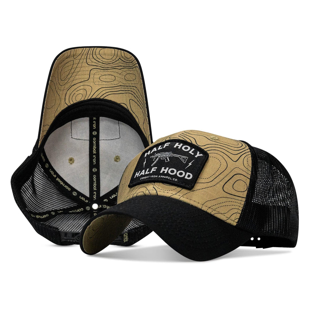 One Revolver Surfboards - Half Holy. Half Hood Patch Original Ripstop Snapback Hat HEADWEAR