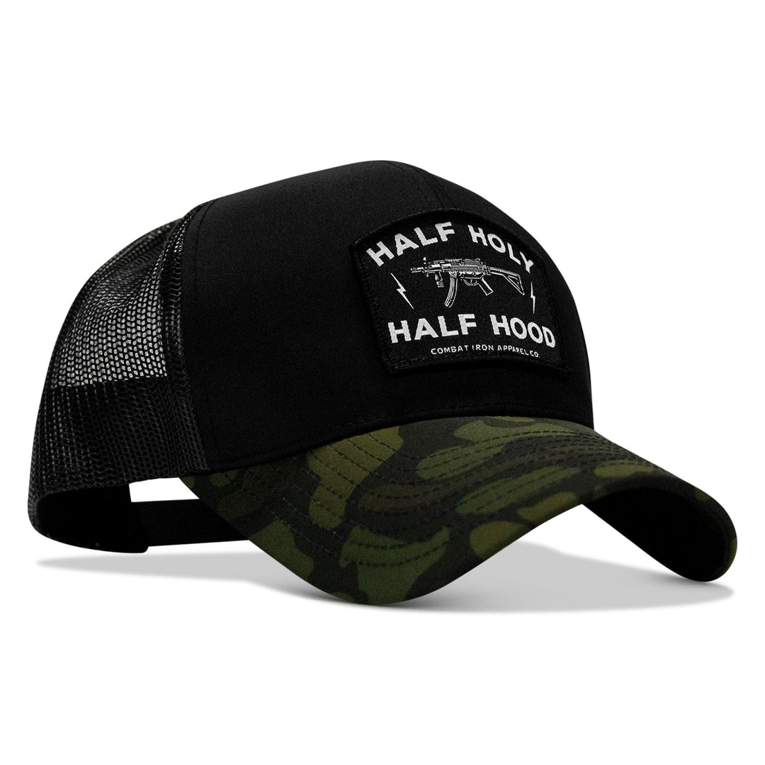 One Revolver Surfboards - Half Holy. Half Hood. Patch Snapback Hat HEADWEAR