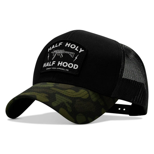 One Revolver Surfboards - Half Holy. Half Hood. Patch Snapback Hat HEADWEAR