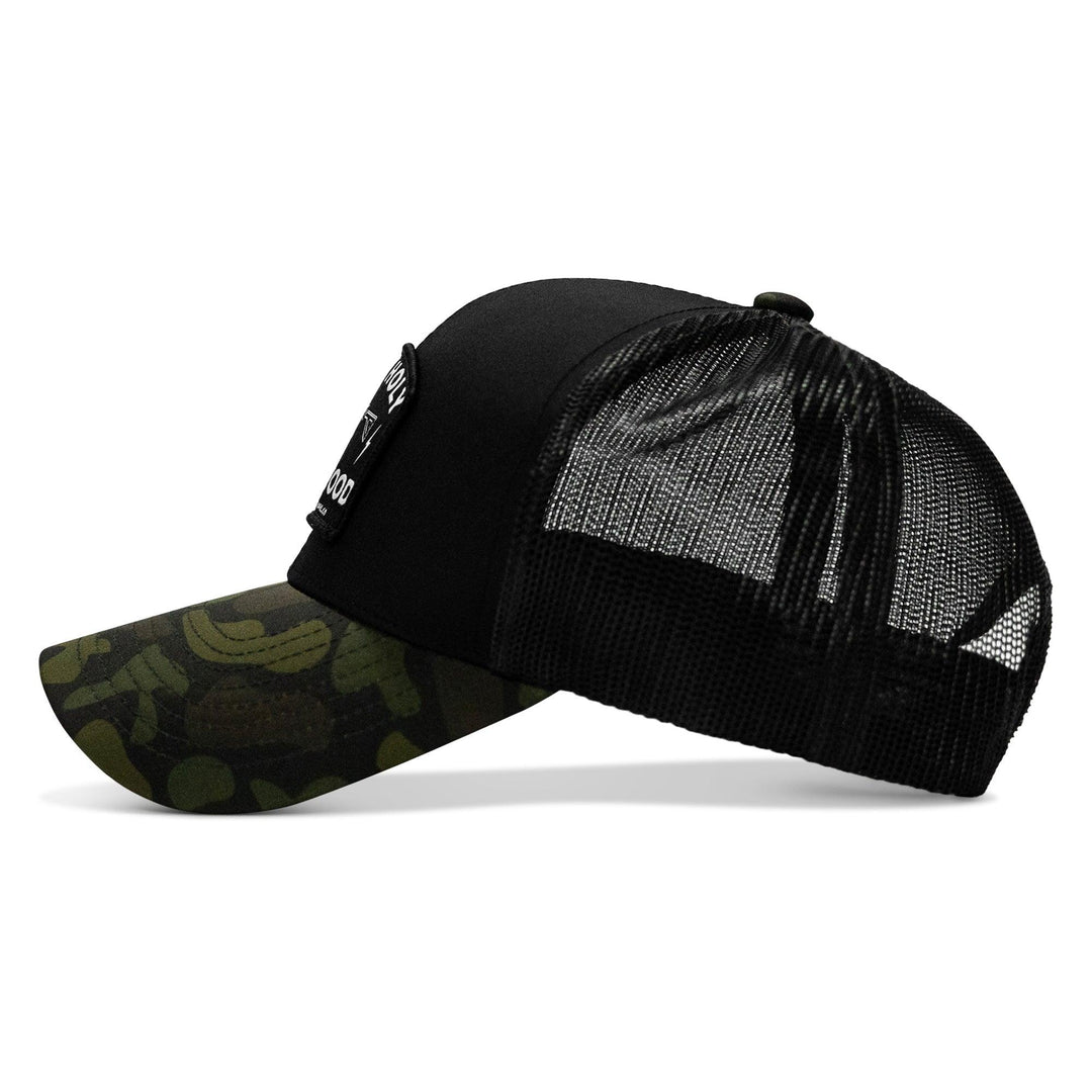 One Revolver Surfboards - Half Holy. Half Hood. Patch Snapback Hat HEADWEAR