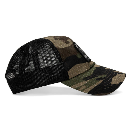 One Revolver Surfboards - Half Holy. Half Hood Patch. Tactical Ripstop Mesh Snapback Hat HEADWEAR