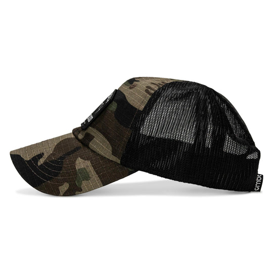 One Revolver Surfboards - Half Holy. Half Hood Patch. Tactical Ripstop Mesh Snapback Hat HEADWEAR