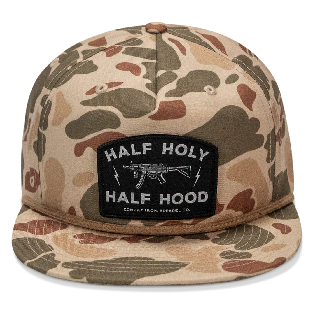 Half Holy. Half Hood. Flatbill Hat