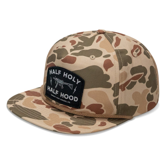 Half Holy. Half Hood. Flatbill Hat
