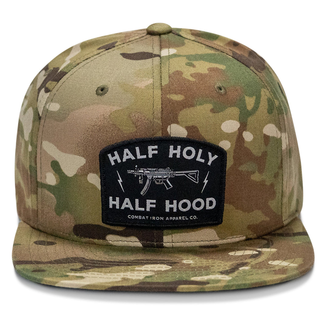 Half Holy. Half Hood. Flatbill Hat