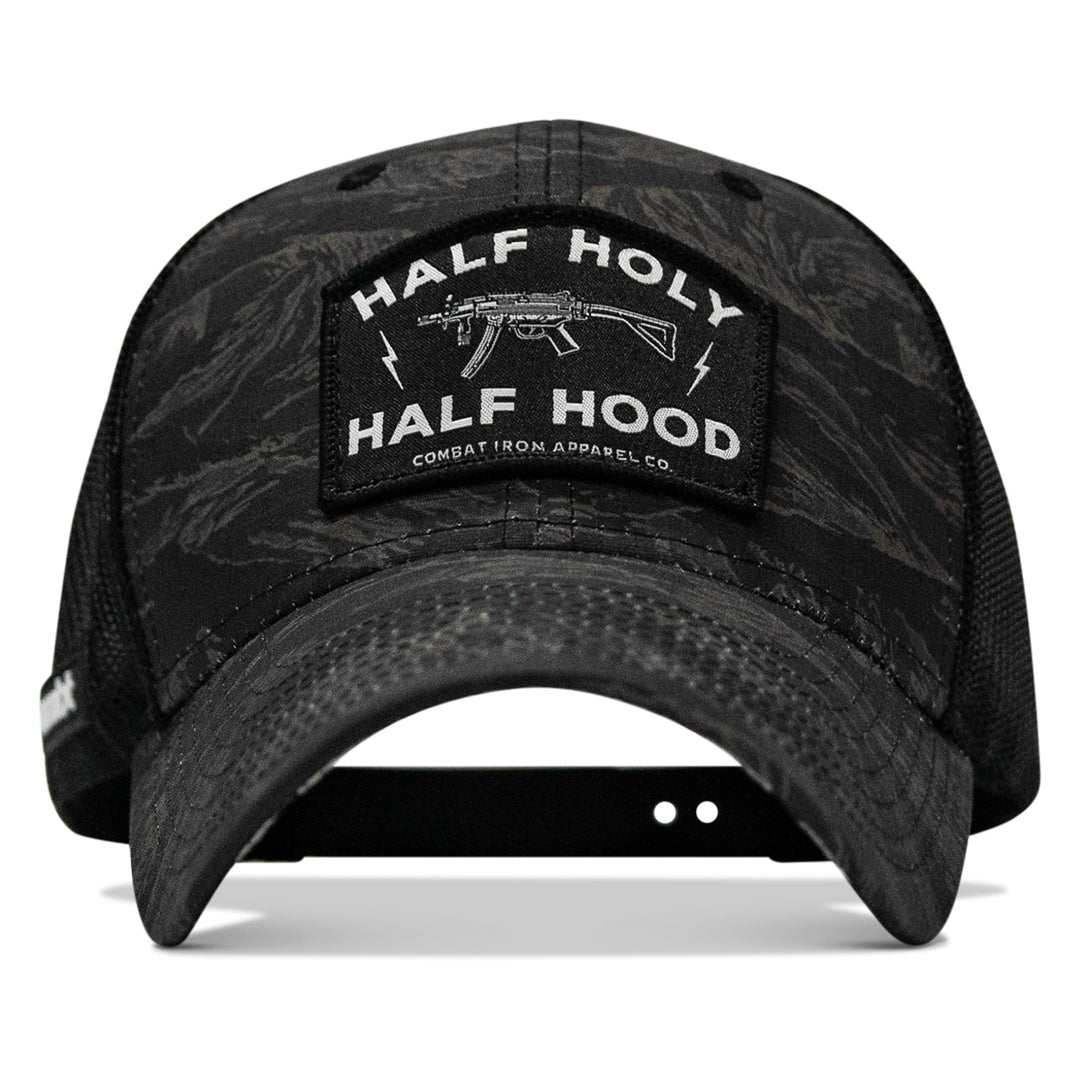 Half Holy. Half Hood Patch Original Ripstop Snapback Hat