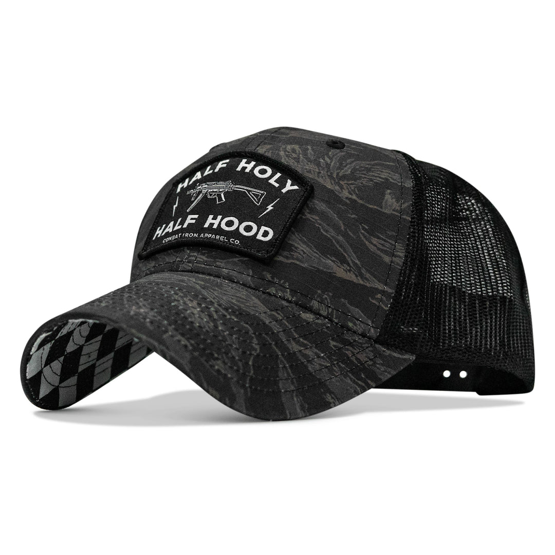 Half Holy. Half Hood Patch Original Ripstop Snapback Hat