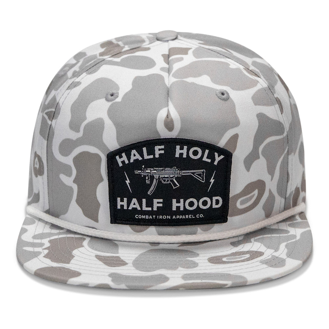 Half Holy. Half Hood. Flatbill Hat