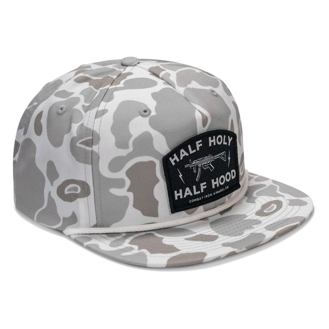 Half Holy. Half Hood. Flatbill Hat