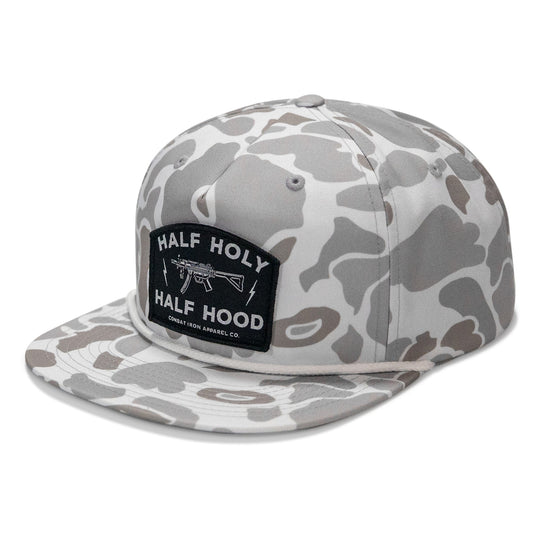 Half Holy. Half Hood. Flatbill Hat