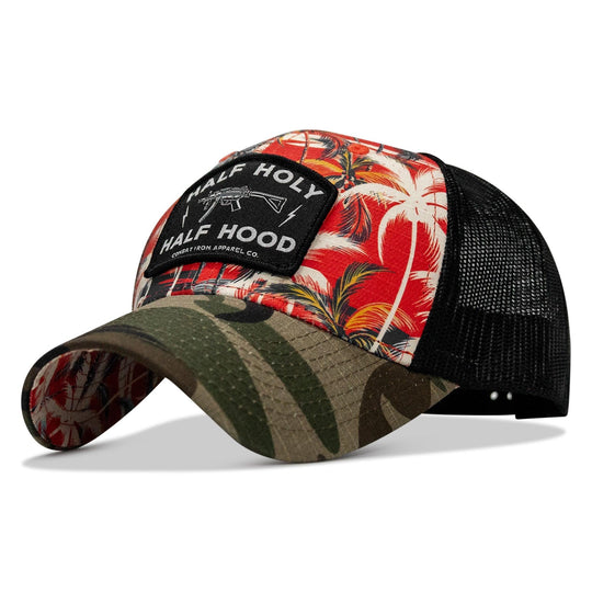One Revolver Surfboards - Half Holy. Half Hood Patch Original Ripstop Snapback Hat HEADWEAR