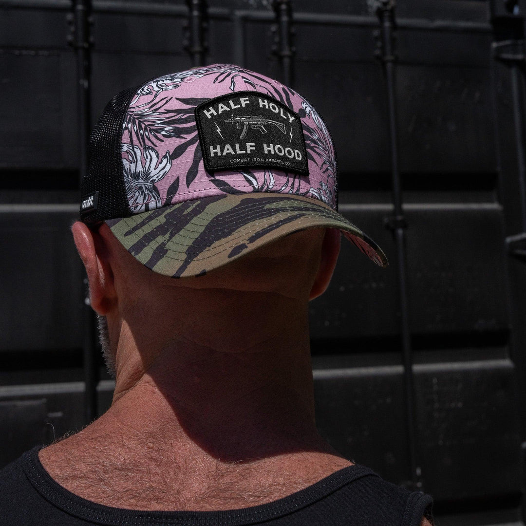 One Revolver Surfboards - Half Holy. Half Hood Patch Original Ripstop Snapback Hat HEADWEAR