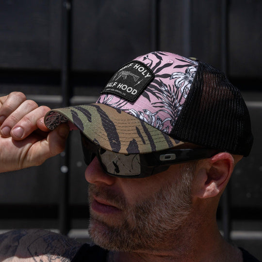 One Revolver Surfboards - Half Holy. Half Hood Patch Original Ripstop Snapback Hat HEADWEAR