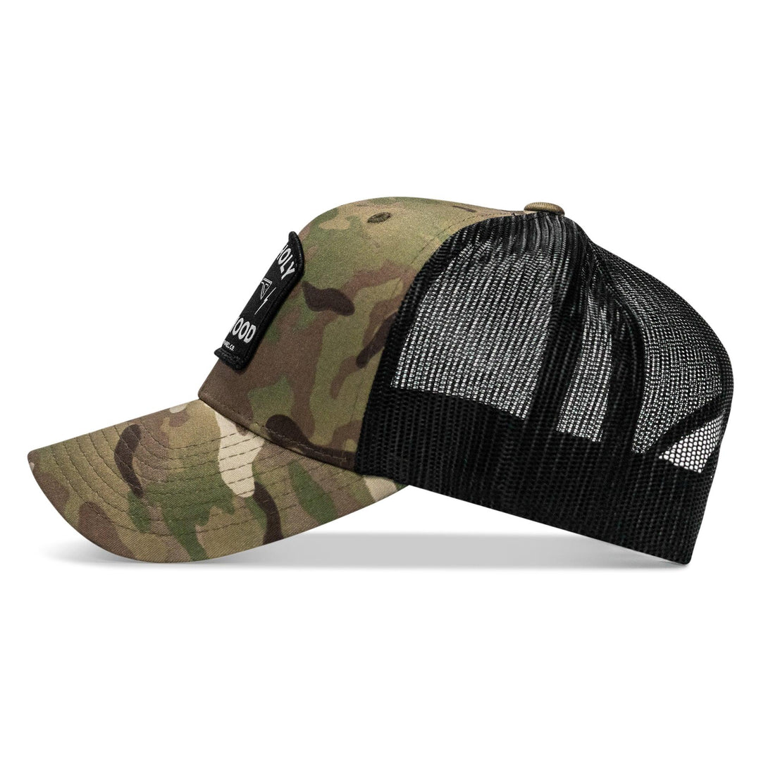 One Revolver Surfboards - Half Holy. Half Hood. Patch Snapback Hat HEADWEAR