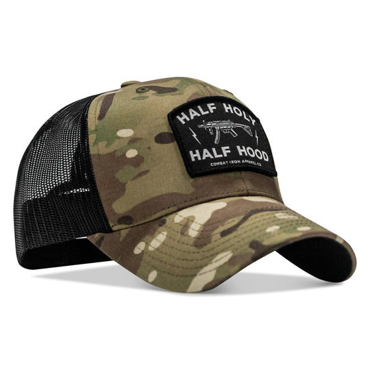 One Revolver Surfboards - Half Holy. Half Hood. Patch Snapback Hat HEADWEAR