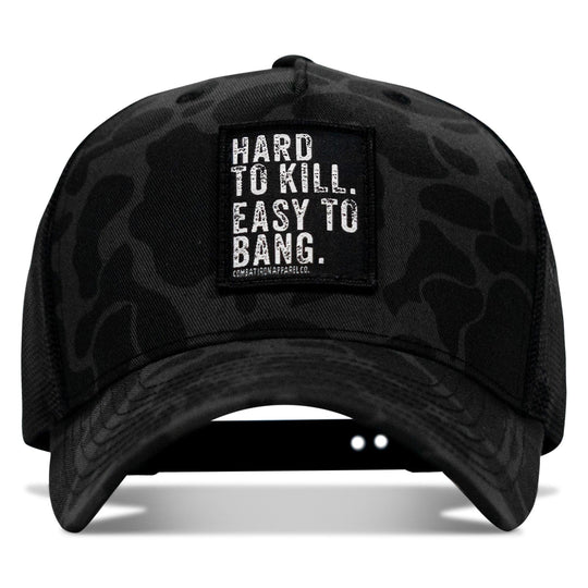 One Revolver Surfboards - Hard to Kill. Easy to Bang. Patch Snapback Hat HEADWEAR