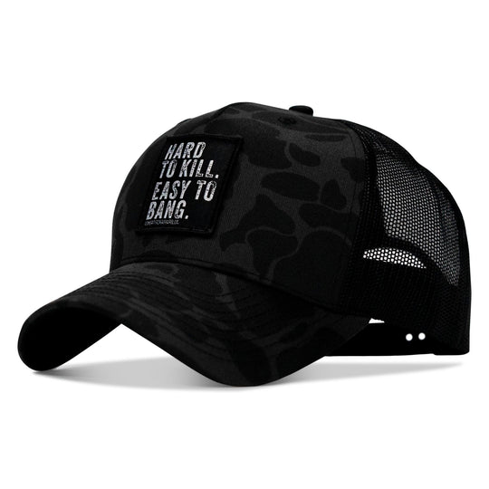 One Revolver Surfboards - Hard to Kill. Easy to Bang. Patch Snapback Hat HEADWEAR
