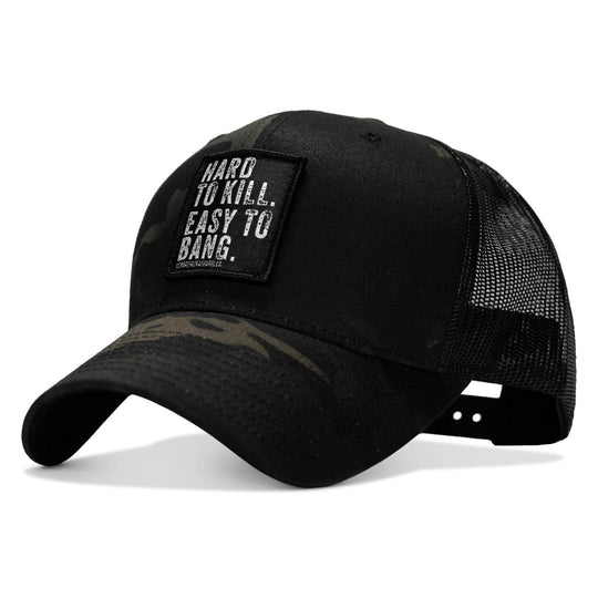One Revolver Surfboards - Hard to Kill. Easy to Bang. Patch Snapback Hat HEADWEAR